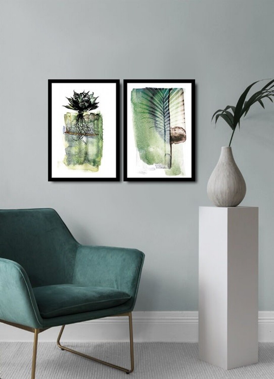 Set 2 tablouri decorative, Alpha Wall, Life, 36x51 cm - imagine 3